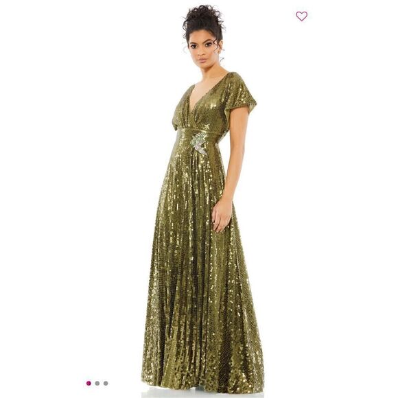 Mac Duggal Dresses & Skirts - $598 Mac Duggal Sequin Long Gown Womens 6 Glamorous Old Hollywood Wedding Gala